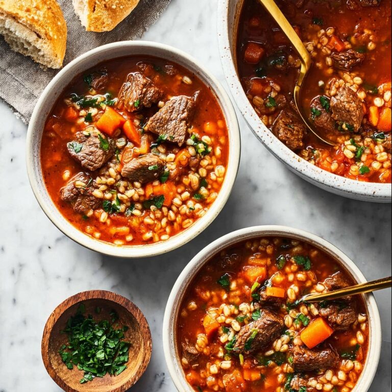 Hearty Beef Barley Soup Recipe