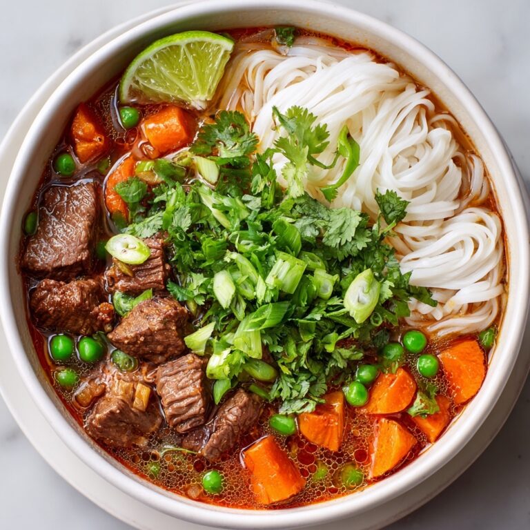 Spicy Vietnamese Beef Stew with Noodles Recipe