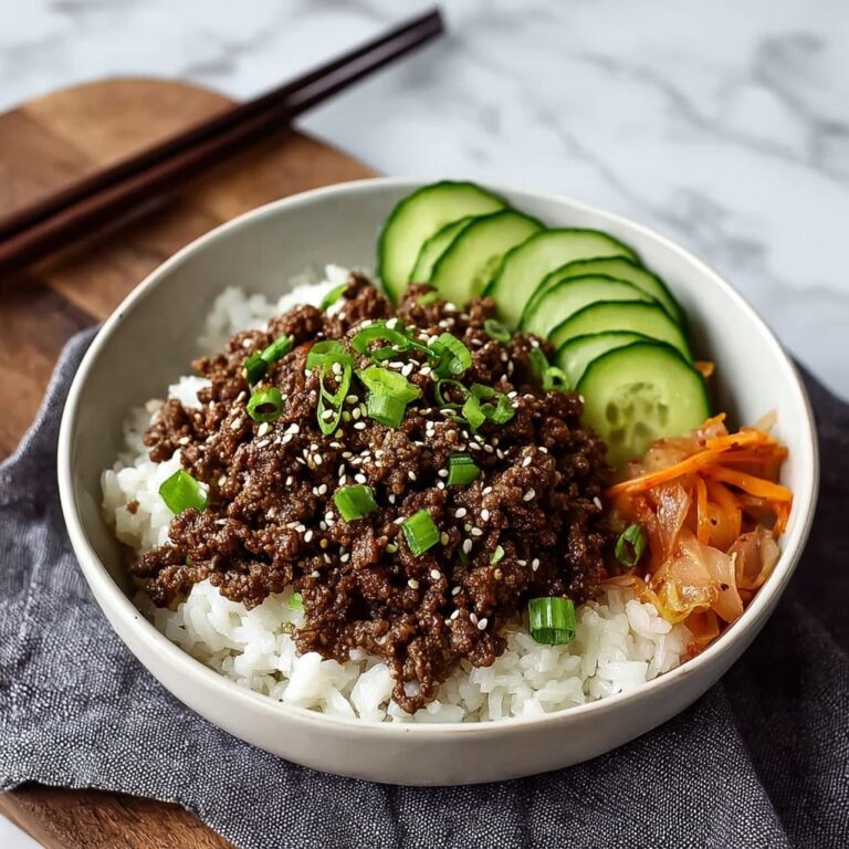 Korean Ground Beef Bowl Recipe