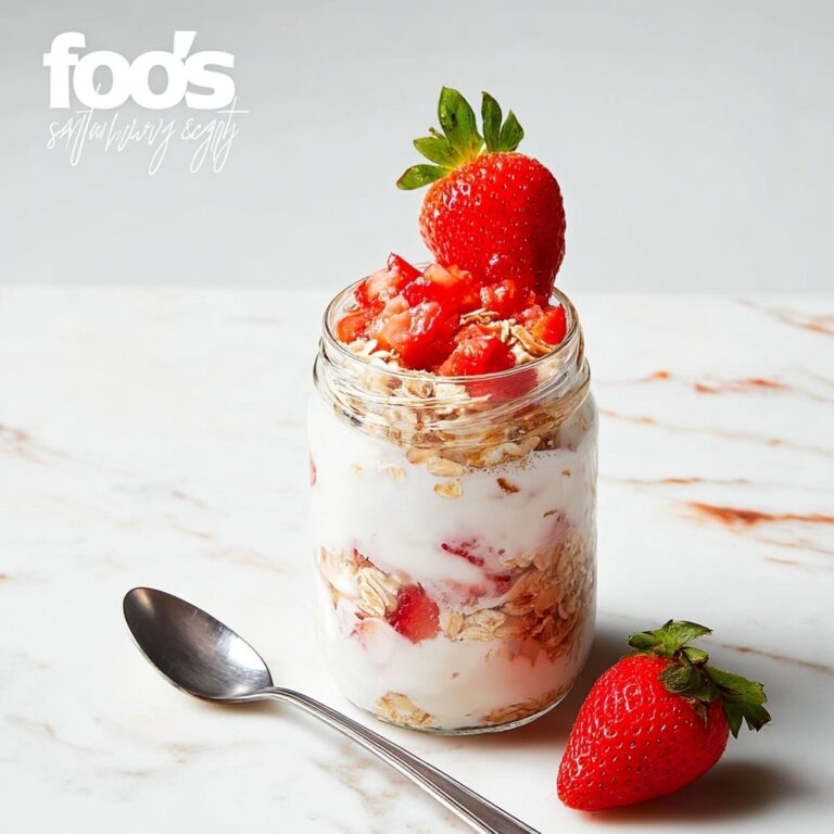 Strawberry Honey Overnight Oats Recipe