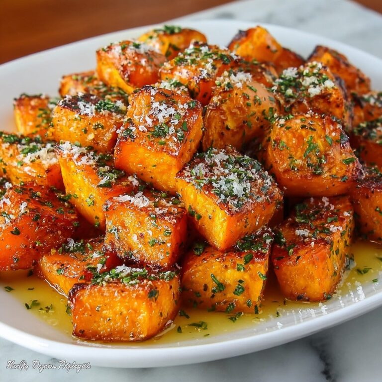 Garlic Parmesan Roasted Sweet Potatoes Recipe
